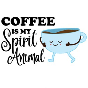 Coffee is my spirit animal - funny coffee t-shirt