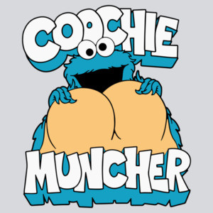 Coochie Muncher - Cookie Monster Parody Adult Funny Offensive T-Shirt