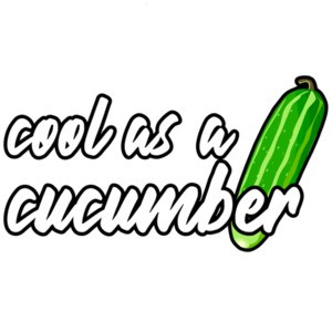 Cool as a cucumber - funny t-shirt