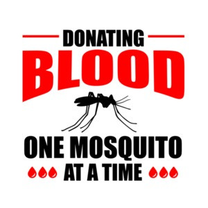 Donating blood - one mosquito at a time - camping t-shirt