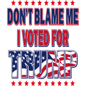 Don't blame me I voted for trump - election 2024 t-shirt