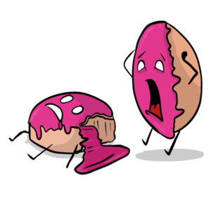 Donut Panic - funny donut pun t-shirt