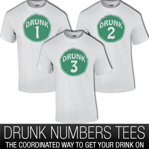 Drunk Group Shirts With Numbers T-Shirt