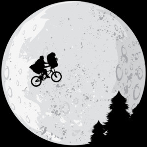 E.T. Moon T-Shirt - 80's T-Shirt