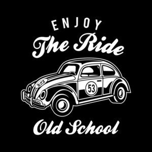 Enjoy The Ride Old School Beetle T-Shirt
