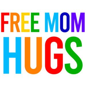 Free mom hugs - gay pride t-shirt
