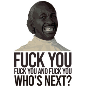 Fuck you, fuck you, and fuck you - who's next? Eddie Murphy Barber - Coming To America T-Shirt 80's T-Shirt 
