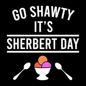 Go Shawty It's Sherbert Day - funny pun t-shirt