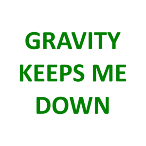 GRAVITY KEEPS ME DOWN Shirt