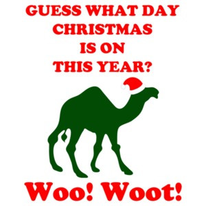 Guess What Day Christmas Is On Hump Day Shirt