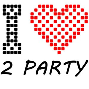 I Love 2 Party - Cool T-Shirt