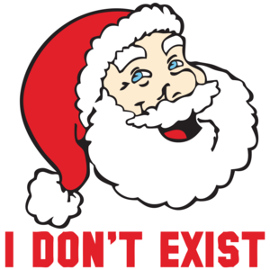 I Don't Exist Santa Shirt