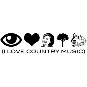 I Love Country Music Anti Hillary Clinton T-Shirt