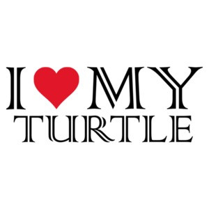 I love my turtle - turtle t-shirt