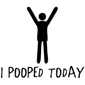 I pooped today - funny poop t-shirt