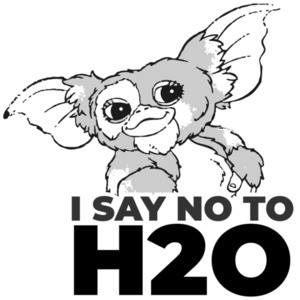 I say NO to H20 - Gizmo - Gremlins - 80's T-Shirt