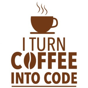I turn coffee into code - funny programming t-shirt - coding t-shirt