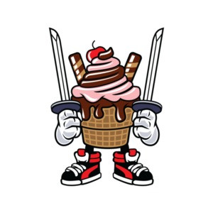Ice Cream Ninja Vintage T-Shirt