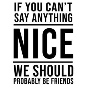 If you can't say anything nice - We should probably be friends - sarcastic t-shirt