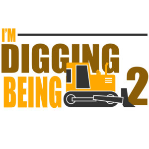 I'm digging being 2 - Boys Happy Birthday. Custom T-Shirt with your boys age. Personalized Birthday T-Shirt