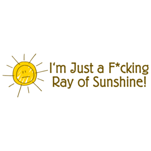 I'm Just A F*cking Ray Of Sunshine T-shirt 
