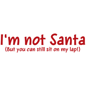 I'm Not Santa But You Can Still Sit On My Lap T-shirt 