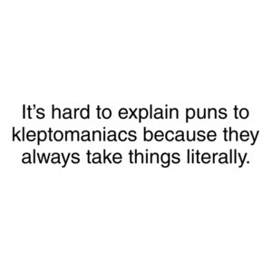 Its Hard To Explain Puns to Kleptomaniacs Shirt