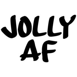 JOLLY AF - JOLLY AS FUCK - Funny Christmas T-Shirt