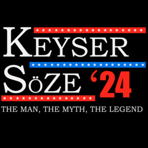 Keyser - Soze 2024 - The man, the myth, the legend - 2024 Election - The Usual Suspects 90's T-Shirt