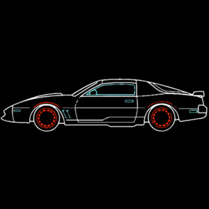 Knight Rider - KITT 80's T-Shirt