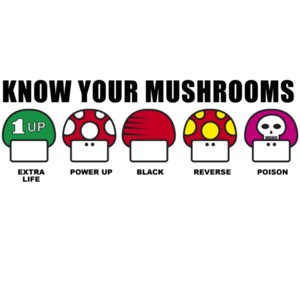 Know Your Mushrooms - Nintendo T-Shirt