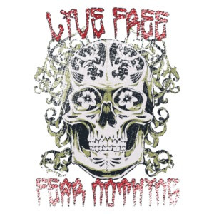 Live Free Fear Nothing Gothic T-Shirt