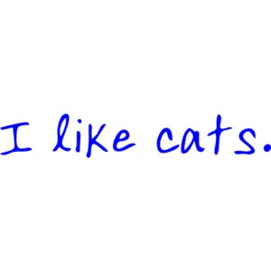 I like cats. Funny T-Shirt Shirt