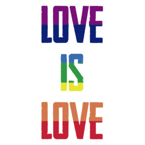 Love is love rainbow - gay pride t-shirt