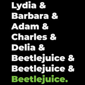 Lydia & Barbara & Adam & Charles & Delia & Beetlejuice - 80's T-Shirt 