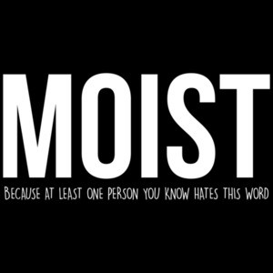 MOIST - Because at least one person you know hates this word - funny t-shirt