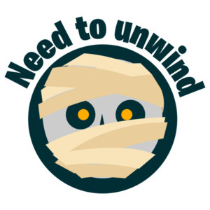 Need to unwind - Halloween mummy t-shirt