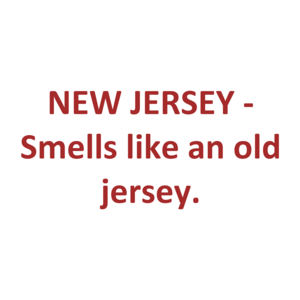 NEW JERSEY - Smells like an old jersey. Shirt