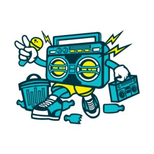 Old School Boombox T-Shirt