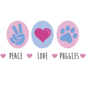 Peace Love Puggles - Puggle T-Shirt