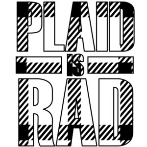 plaid is rad t-shirt