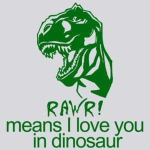 Rawr! Means I Love You In Dinosaur Funny T-shirt
