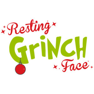 Resting Grinch Face - Funny Christmas T-Shirt