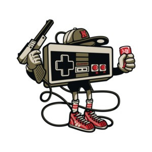 Retro Gaming Gangster Nintendo T-Shirt