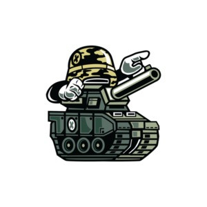 Retro Military Tank T-Shirt