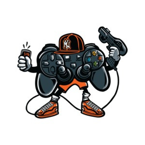 Retro Playstation Gaming Gangsta T-Shirt