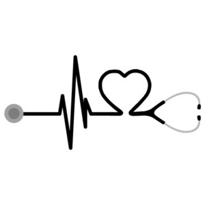 RN - Registered Nurse - stethoscope heart t-shirt