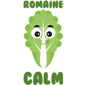 Romaine Calm - Funny food pun t-shirt