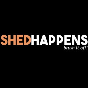 Shed Happens Brush it off - Dog lover T-Shirt
