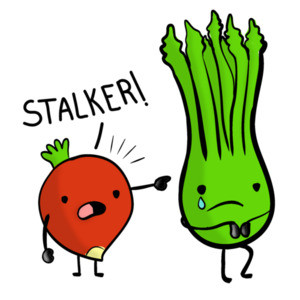 Stalker - Beet and Celery food pun t-shirt